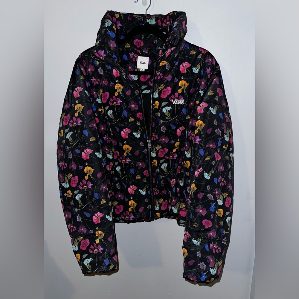 Women’s Vans floral puffer - M